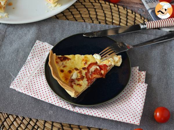 Vegetarisk tomat- och fetaquiche, perfekt att ta med på picknicken! - Beredning steg 6