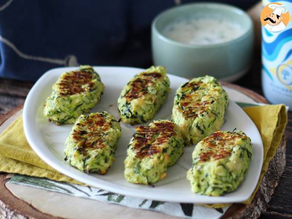 Ugnsbakade zucchinibollar - Beredning steg 6
