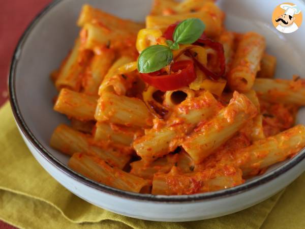 Pasta med paprika och philadelphia - Beredning steg 8