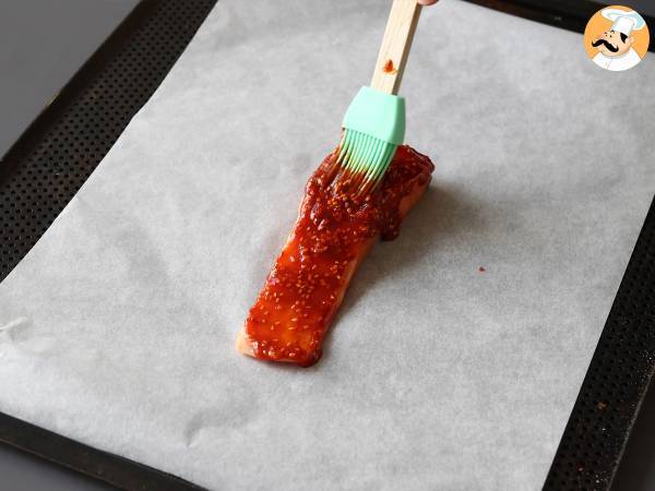 Koreansk lax med gochujangsås klar på 8 minuter - Beredning steg 3