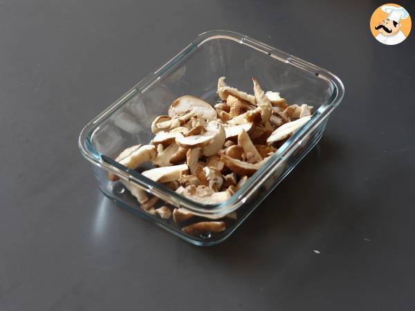 Svampar på koreanskt vis - Shiitake-svampar i gochujangsås - Beredning steg 3