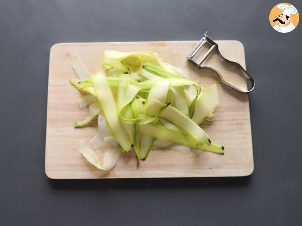 Marinerade zucchini, den perfekta grönsakscarpaccion för sommaren! - Beredning steg 1