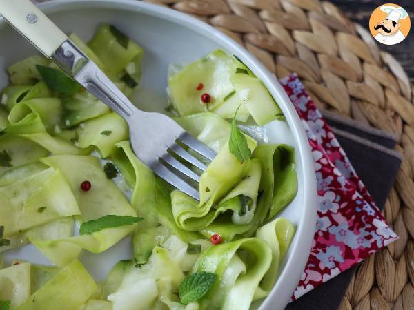 Marinerade zucchini, den perfekta grönsakscarpaccion för sommaren! - Beredning steg 7