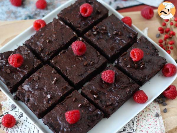 Choklad- och hallonbrownie, ren njutning! - Beredning steg 6