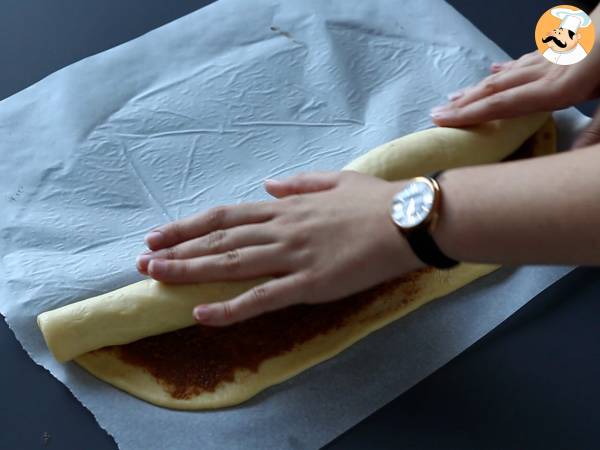 Kanelbullar, brioche med kanel och vaniljglasyr - Beredning steg 6
