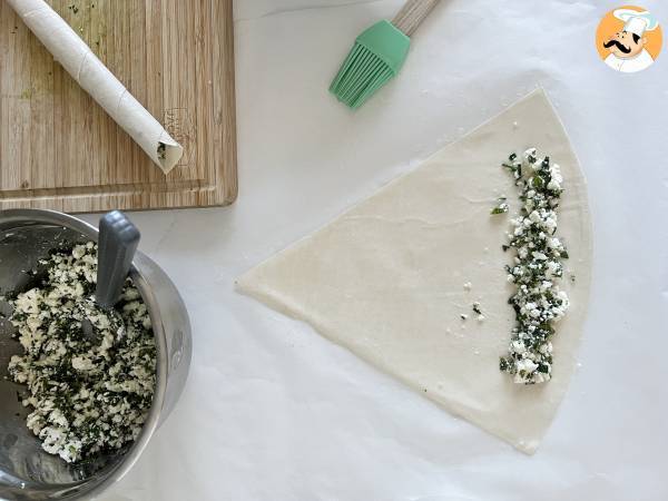 Börek med fåroste och persilja - Beredning steg 2