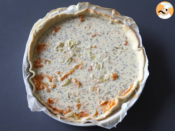 Pumpaquiche, för en enkel och effektiv måltid - Beredning steg 4