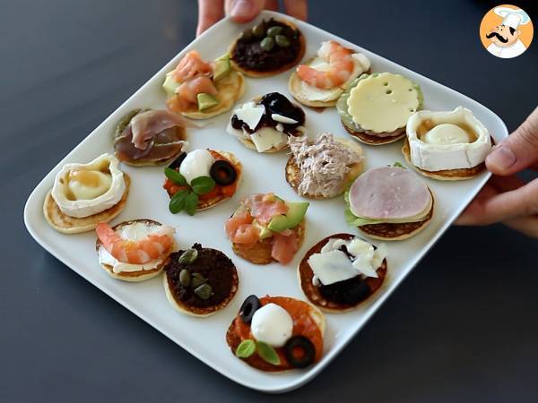 Blinis med fyllningar, den perfekta varierade aperitifen för festsäsongen - Beredning steg 10