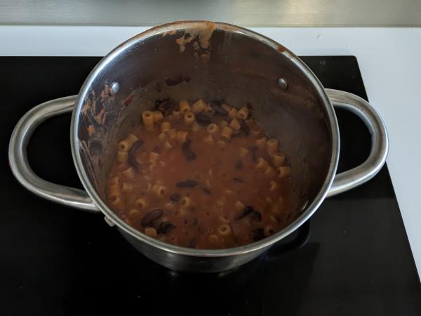 Pasta e fagioli, det snabba och krämiga receptet - Beredning steg 5
