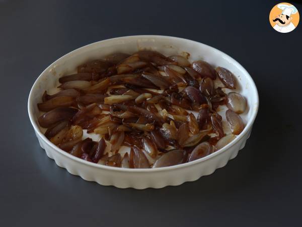 Tarte tatin med schalottenlök och fetaost, den oemotståndliga salta varianten! - Beredning steg 4