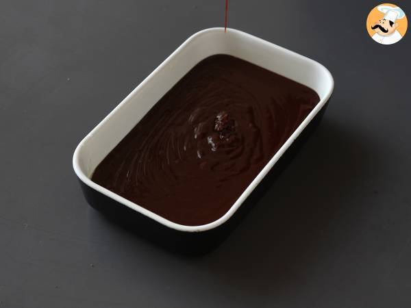 EXTRA FONDANT choklad- och kastanjegräddtårta med bara 4 ingredienser - Beredning steg 3