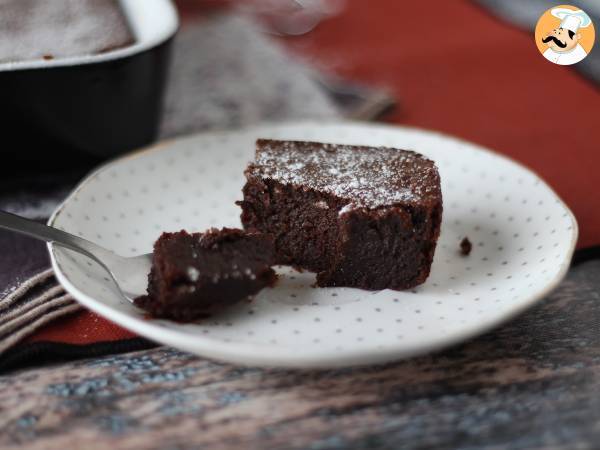 EXTRA FONDANT choklad- och kastanjegräddtårta med bara 4 ingredienser - Beredning steg 5