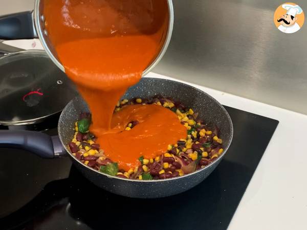 Vegetariska enchiladas - Beredning steg 2