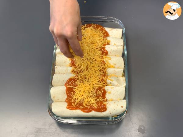 Vegetariska enchiladas - Beredning steg 4