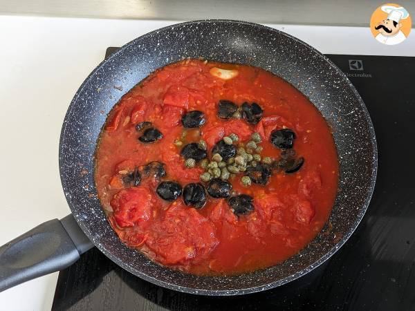 Spaghetti alla puttanesca, en snabb och välsmakande rätt - Beredning steg 2