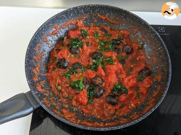 Spaghetti alla puttanesca, en snabb och välsmakande rätt - Beredning steg 4