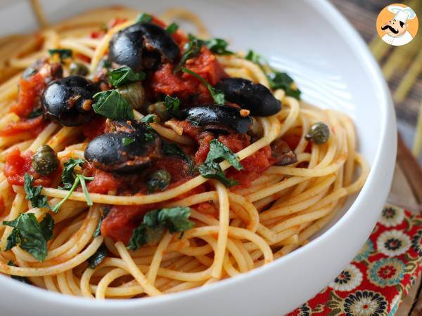 Spaghetti alla puttanesca, en snabb och välsmakande rätt - Beredning steg 6