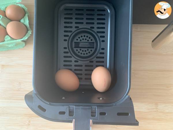 Hårdkokta ägg i Air fryer - Beredning steg 1