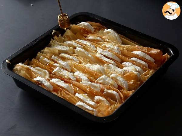 Smakrik crinkle cake med getost och honung - Beredning steg 7