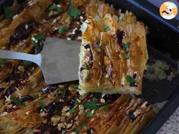 Smakrik crinkle cake med getost och honung - Beredning steg 9