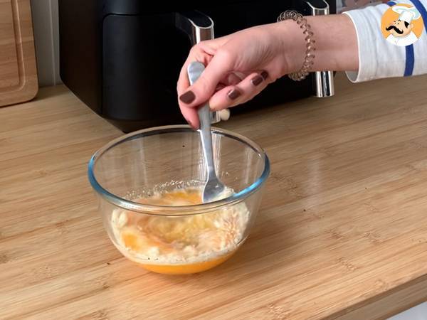 Frittata i luftfryser, ett lätt recept utan att smutsa ner något i köket! - Beredning steg 1
