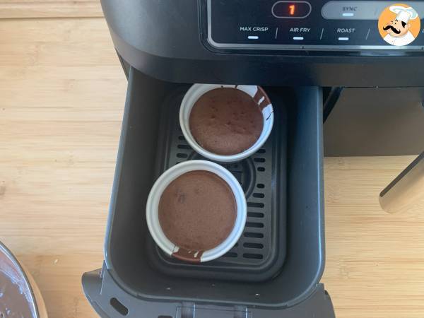 Extra rinnande Air Fryer chokladfondanter! - Beredning steg 8
