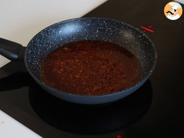Broccoli och räkor i en kryddig koreansk sås - en enkel, balanserad och kryddig måltid - Beredning steg 3