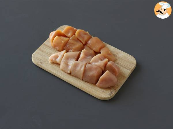 Koreansk friterad kyckling, super krispig! - Beredning steg 1