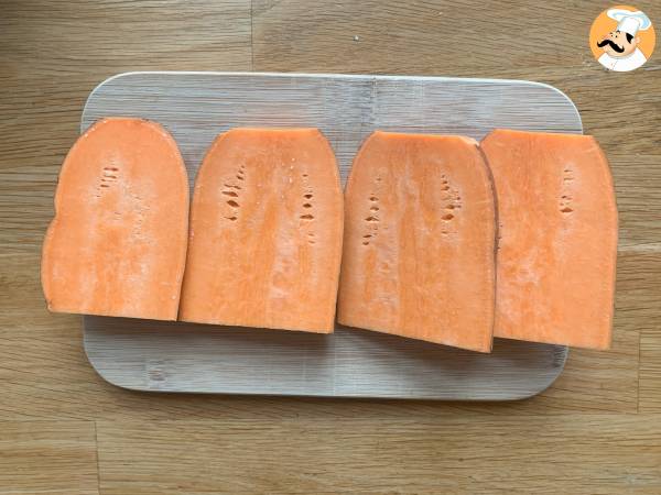 Sötpotatispommes i Air Fryer för ett krispigt och segt resultat! - Beredning steg 1
