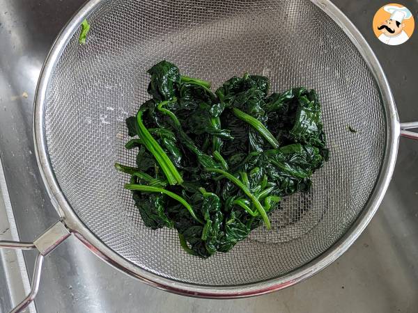 Spenatomelett, den enkla och goda vegetariska rätten - Beredning steg 3