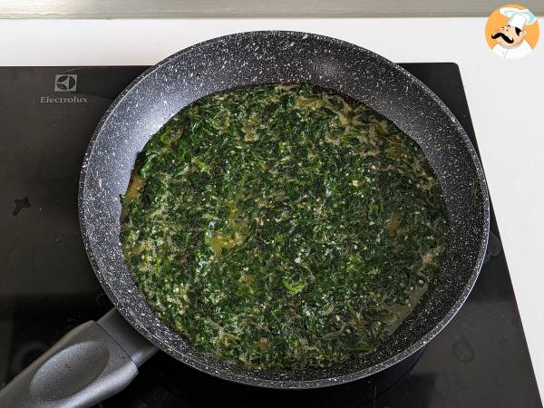 Spenatomelett, den enkla och goda vegetariska rätten - Beredning steg 7