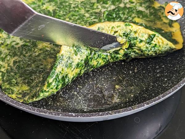 Spenatomelett, den enkla och goda vegetariska rätten - Beredning steg 8