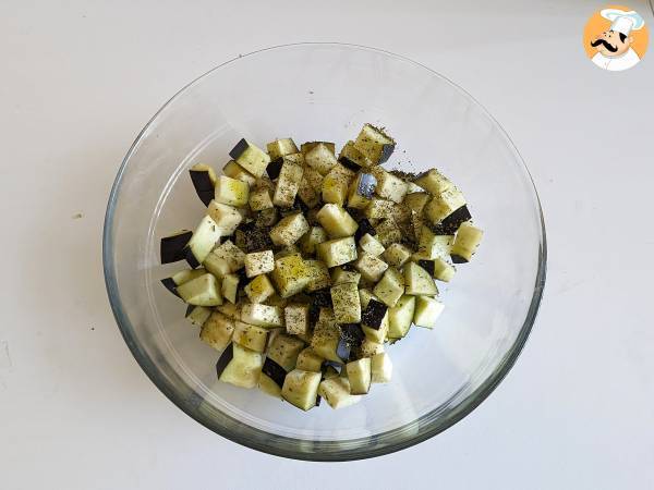 Auberginer i luftfritös: det lätta tillbehöret klart på nolltid - Beredning steg 2
