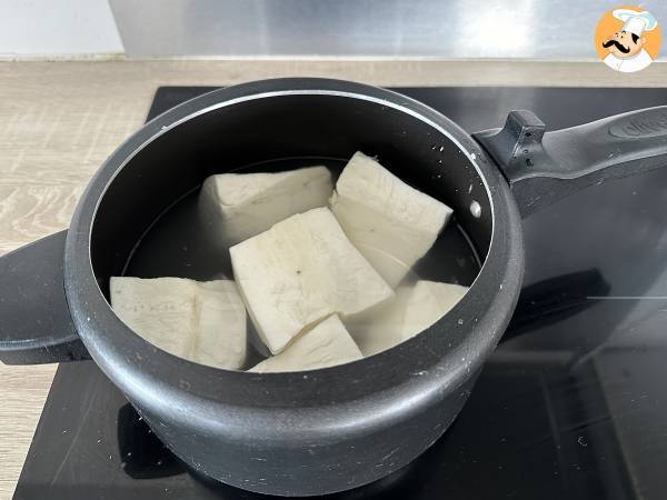 Krämig och lättlagad kassavapuré - Beredning steg 2