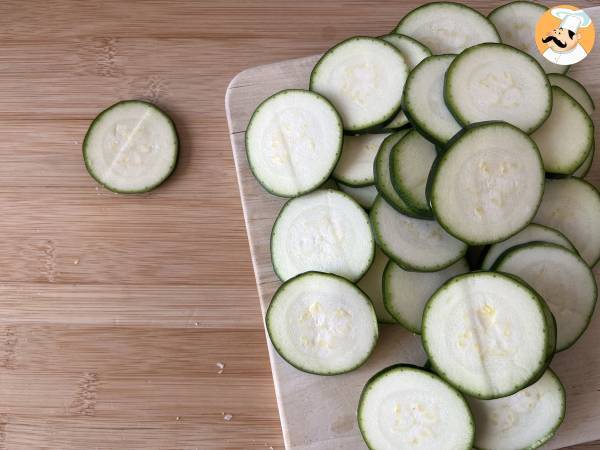 Zucchinichips med Air Fryer - Beredning steg 1