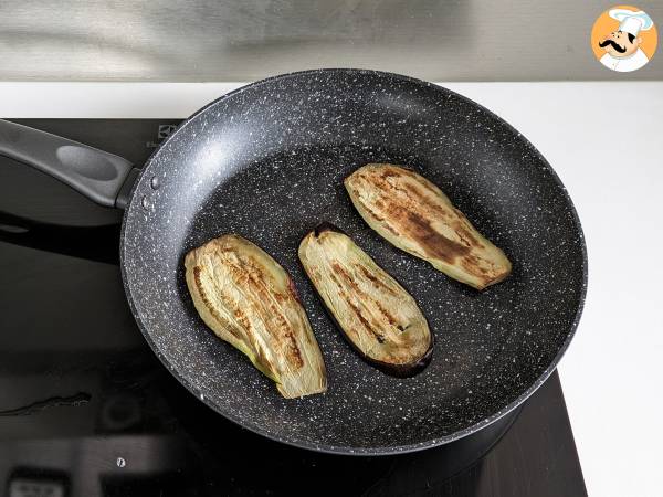 Auberginerullar i luftfritös - Beredning steg 2