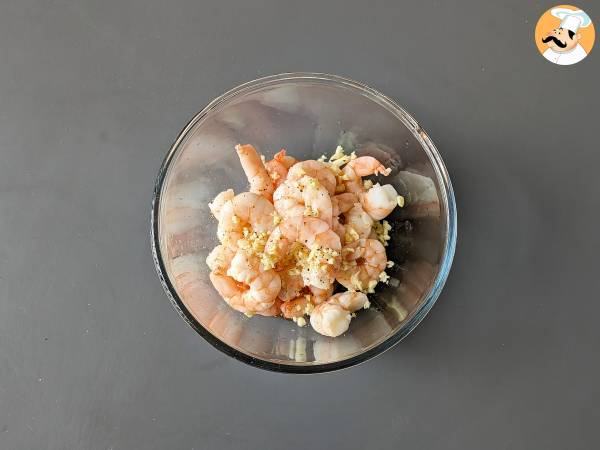 Luftfrästa räkor: ett lätt och välsmakande recept - Beredning steg 2