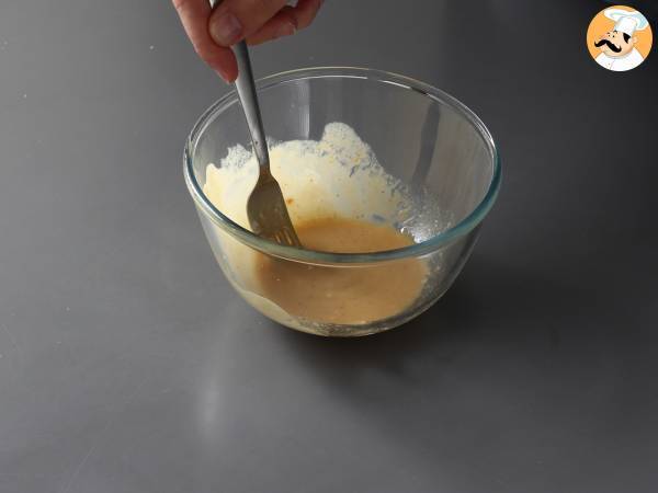 Grönsakssallad med tagliatelle och jordnötssås - Beredning steg 1