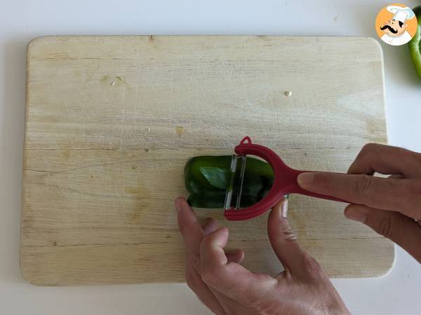 Hur man skalar rå paprika - Beredning steg 2