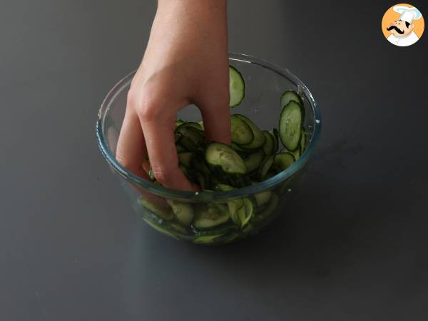 Japansk inlagd gurksallad - Beredning steg 3
