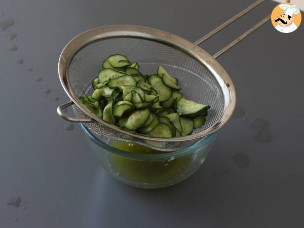 Japansk inlagd gurksallad - Beredning steg 4