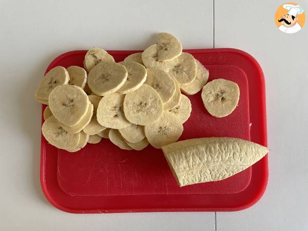 Chips de plátano macho en luftfryser - Beredning steg 1