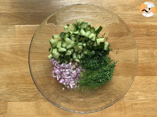 Gurka och krispig potatissallad - Beredning steg 4