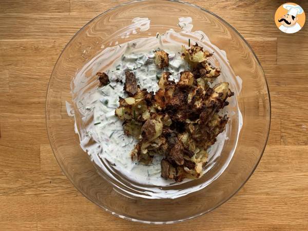 Gurka och krispig potatissallad - Beredning steg 6