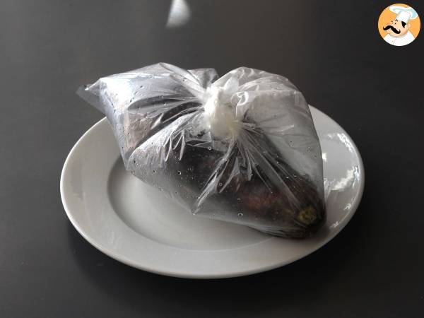 Panerad aubergine med pankoströbröd, katsu-liknande japansk curry men vegetarisk - Beredning steg 3