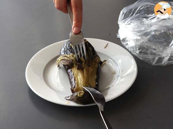 Panerad aubergine med pankoströbröd, katsu-liknande japansk curry men vegetarisk - Beredning steg 4