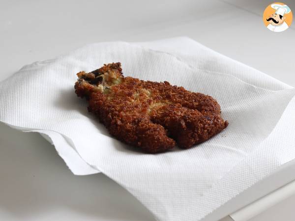 Panerad aubergine med pankoströbröd, katsu-liknande japansk curry men vegetarisk - Beredning steg 11