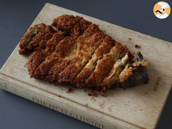 Panerad aubergine med pankoströbröd, katsu-liknande japansk curry men vegetarisk - Beredning steg 15