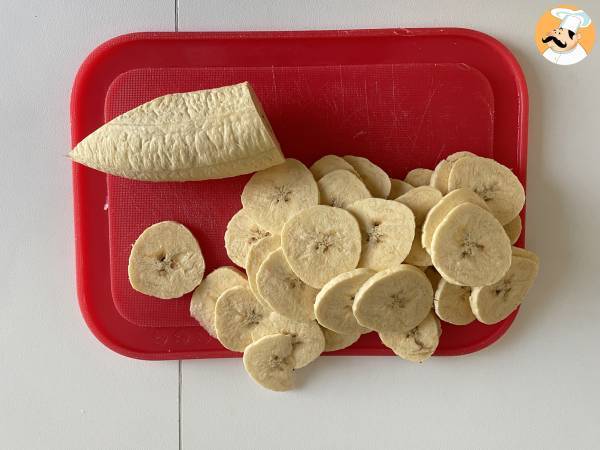 Bakade bananchips i ugnen - Beredning steg 1