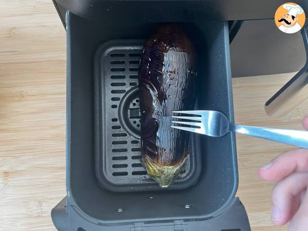 Panerad aubergine Milanese style men vegetarisk - Air Fryer matlagning - Beredning steg 3